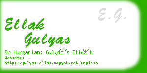 ellak gulyas business card